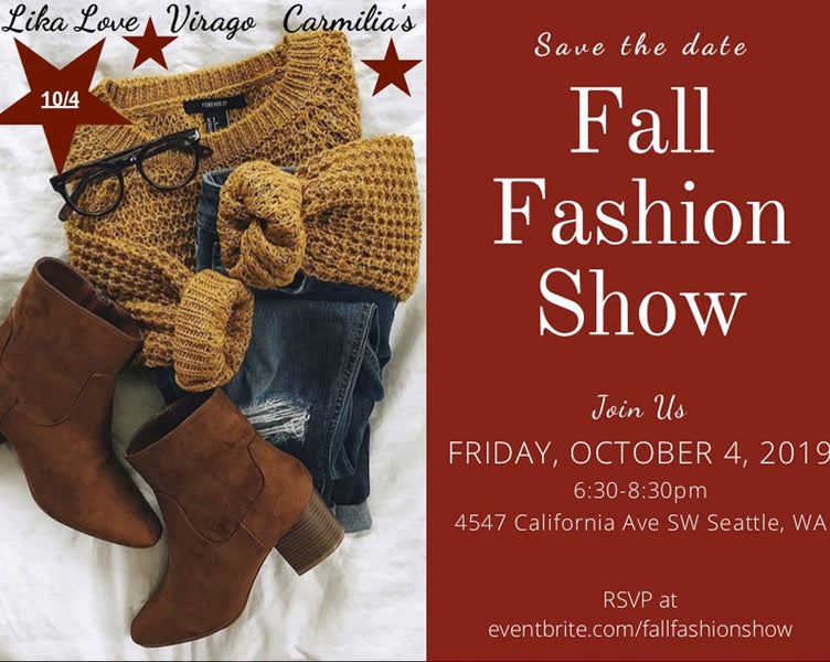 Save The Date! Fall Fashion Show!