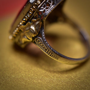 Vintage Amethyst Art Deco Ring