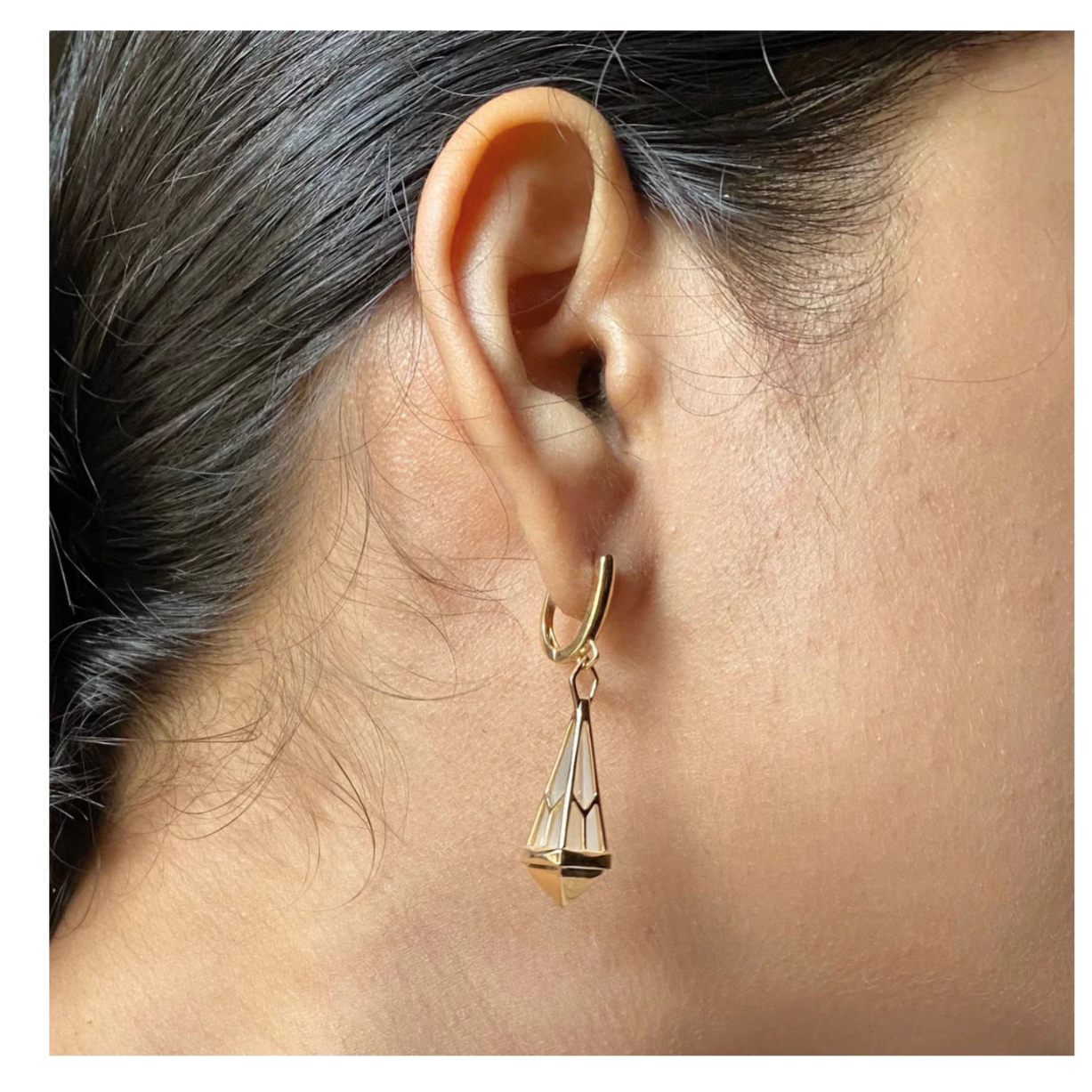 Rock Crystal Linea Earrings