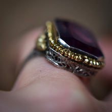 Load image into Gallery viewer, Vintage Amethyst Art Deco Ring
