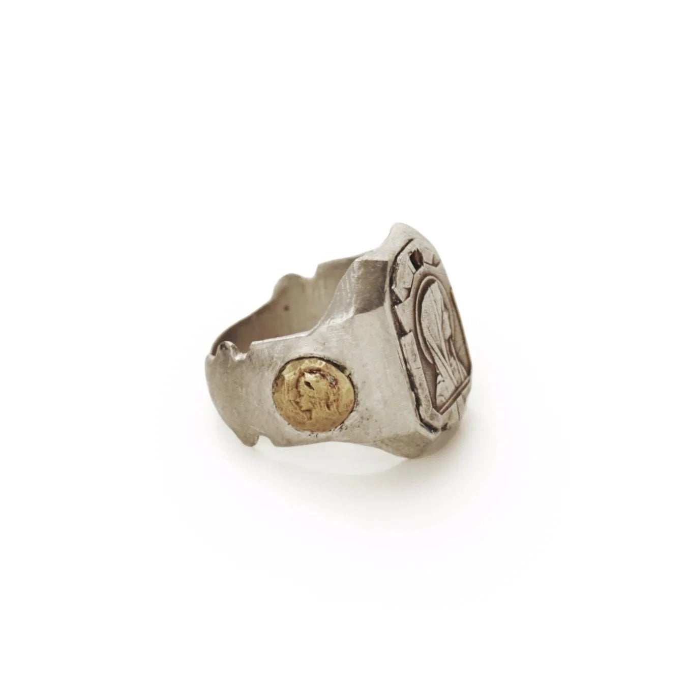 Mother Mary Medallion Ring