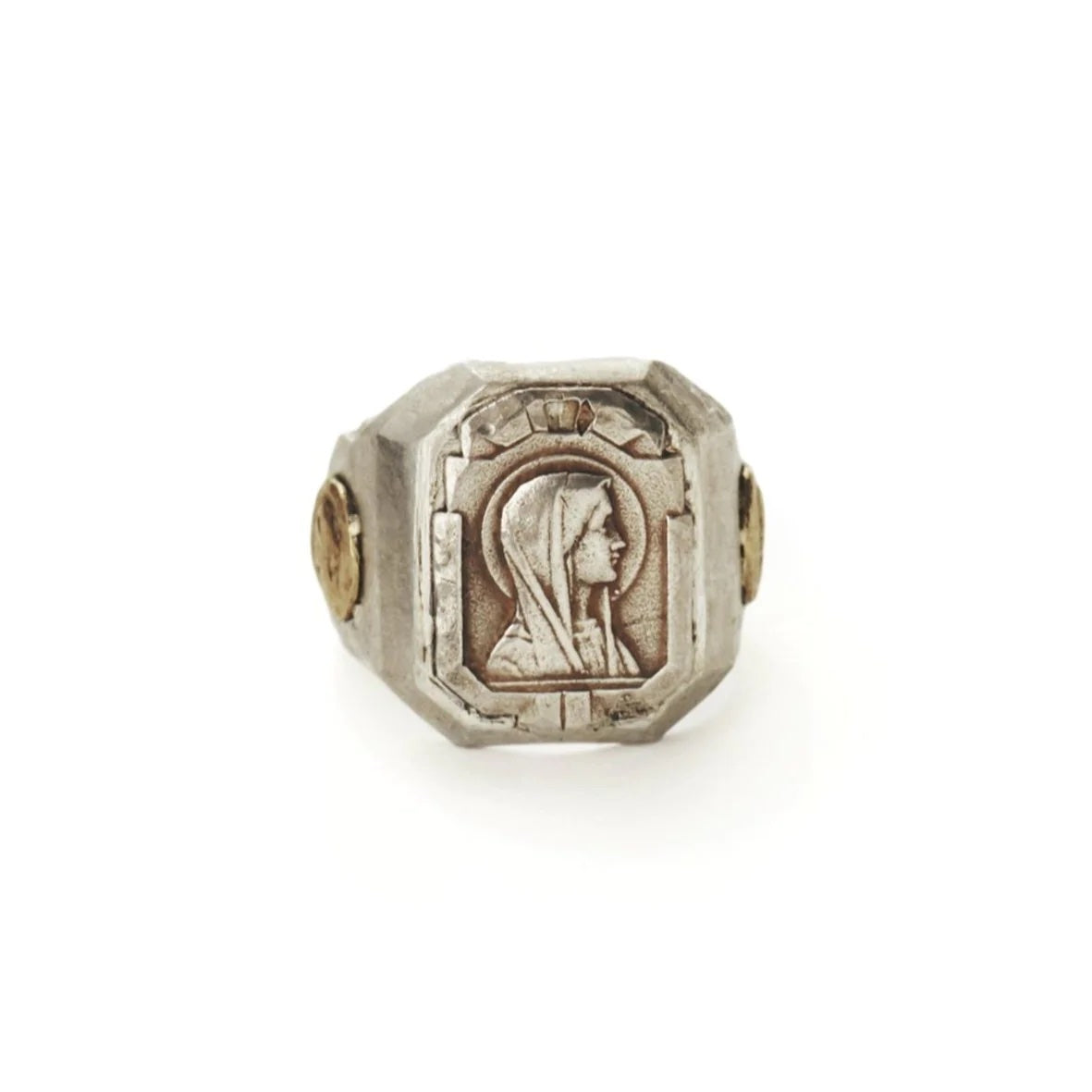 Mother Mary Medallion Ring