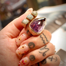 Load image into Gallery viewer, Amethyst Statement Ring
