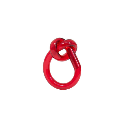 Made By Humans Designs - Knot Rings - Shiny: RED