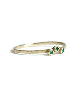 3 Emerald Ring