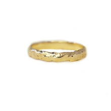 Load image into Gallery viewer, Textured Wide Band Gold Ring
