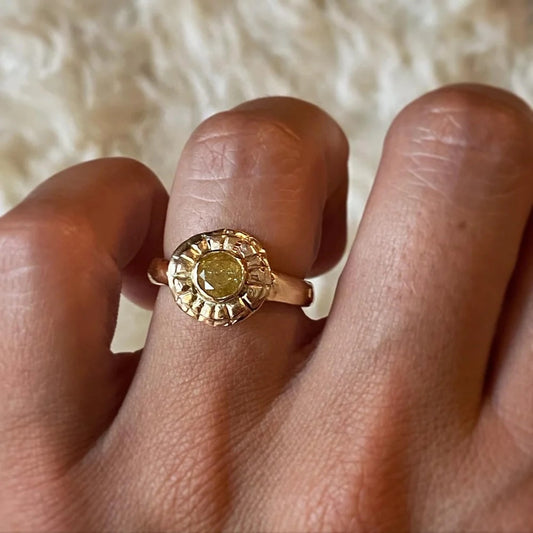 Yellow Diamond Solstice Ring