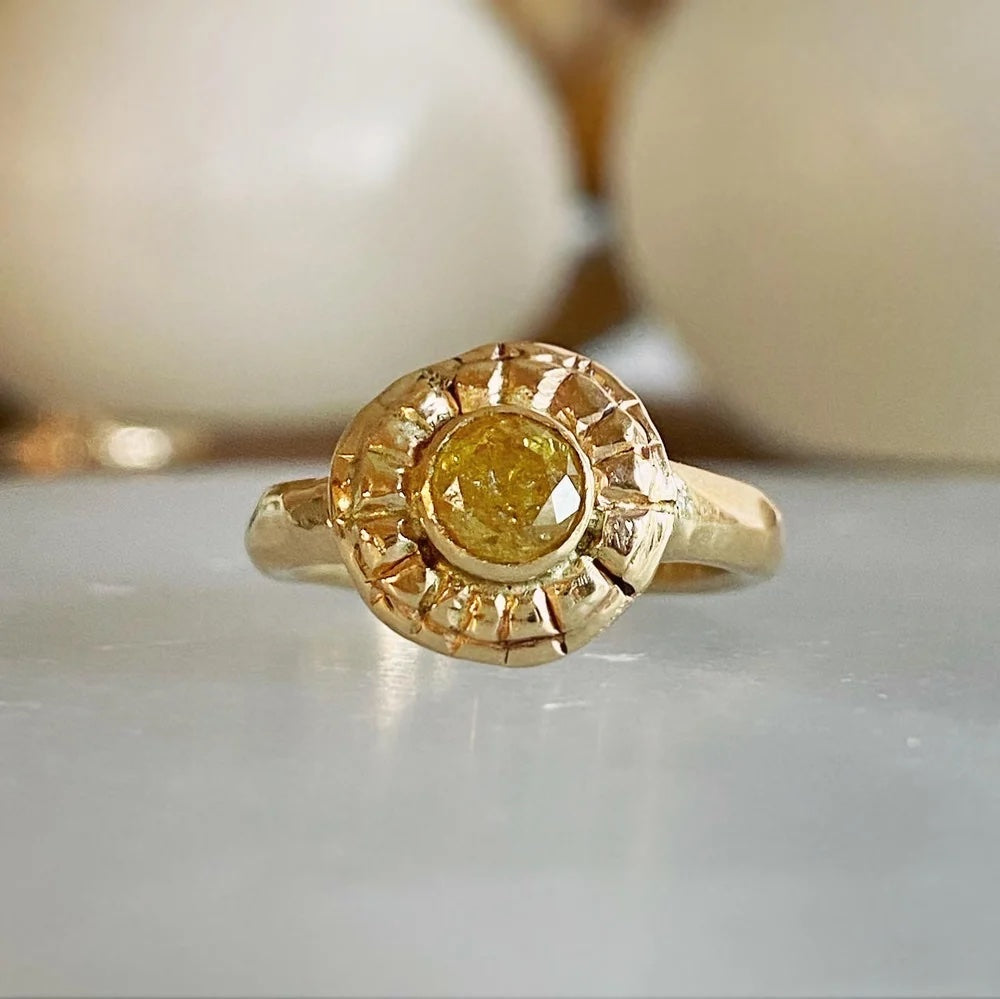Yellow Diamond Solstice Ring