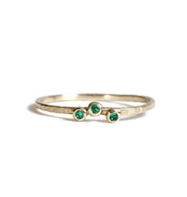 Load image into Gallery viewer, 3 Emerald Ring

